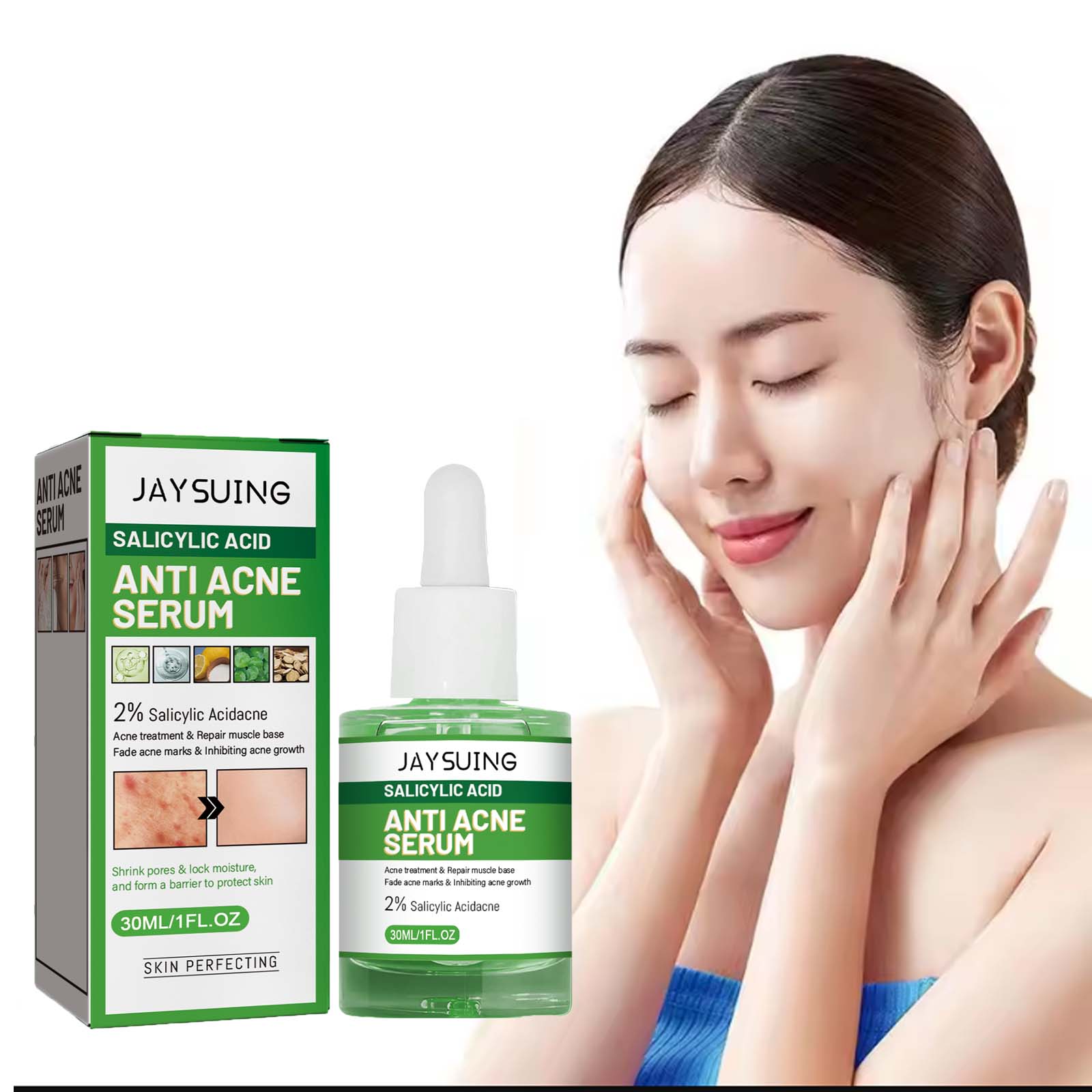 サリチル酸抗アクネ顔血清保湿フェーダーにきび跡にきびにきび除 - Salicylic Acid Blackhead Remover のレビューと価格