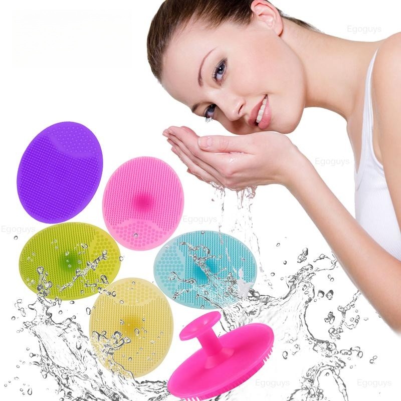 1PC シリコーンクリーニングブラシゲル洗濯パッド角質除去に - Silicone Face Scrubber Electric のレビューと価格