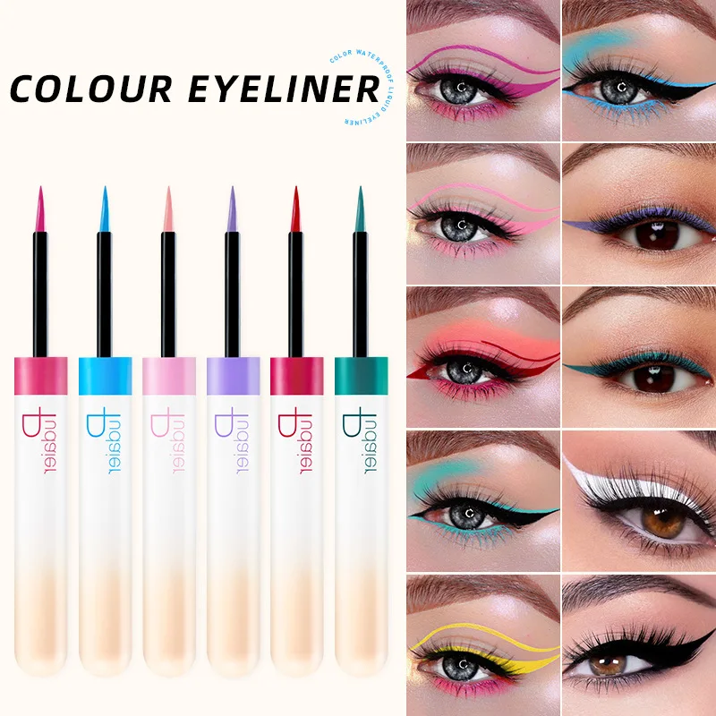 高品質ブランドマットカラフルな液体アイライナーペンシルメイク - Waterproof Liquid Eyeliner Pen のレビューと価格