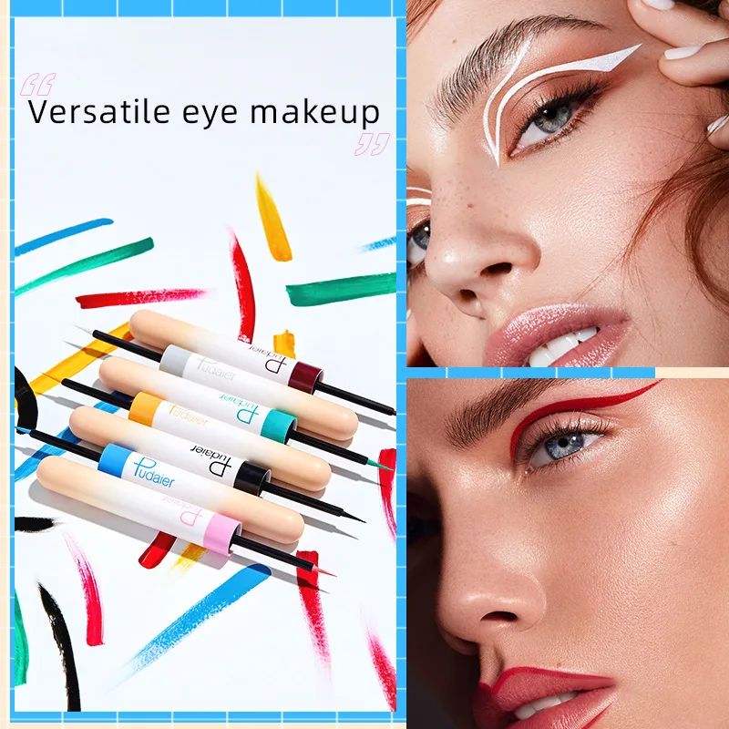 高品質ブランドマットカラフルな液体アイライナーペンシルメイク - Waterproof Liquid Eyeliner Pen のレビューと価格