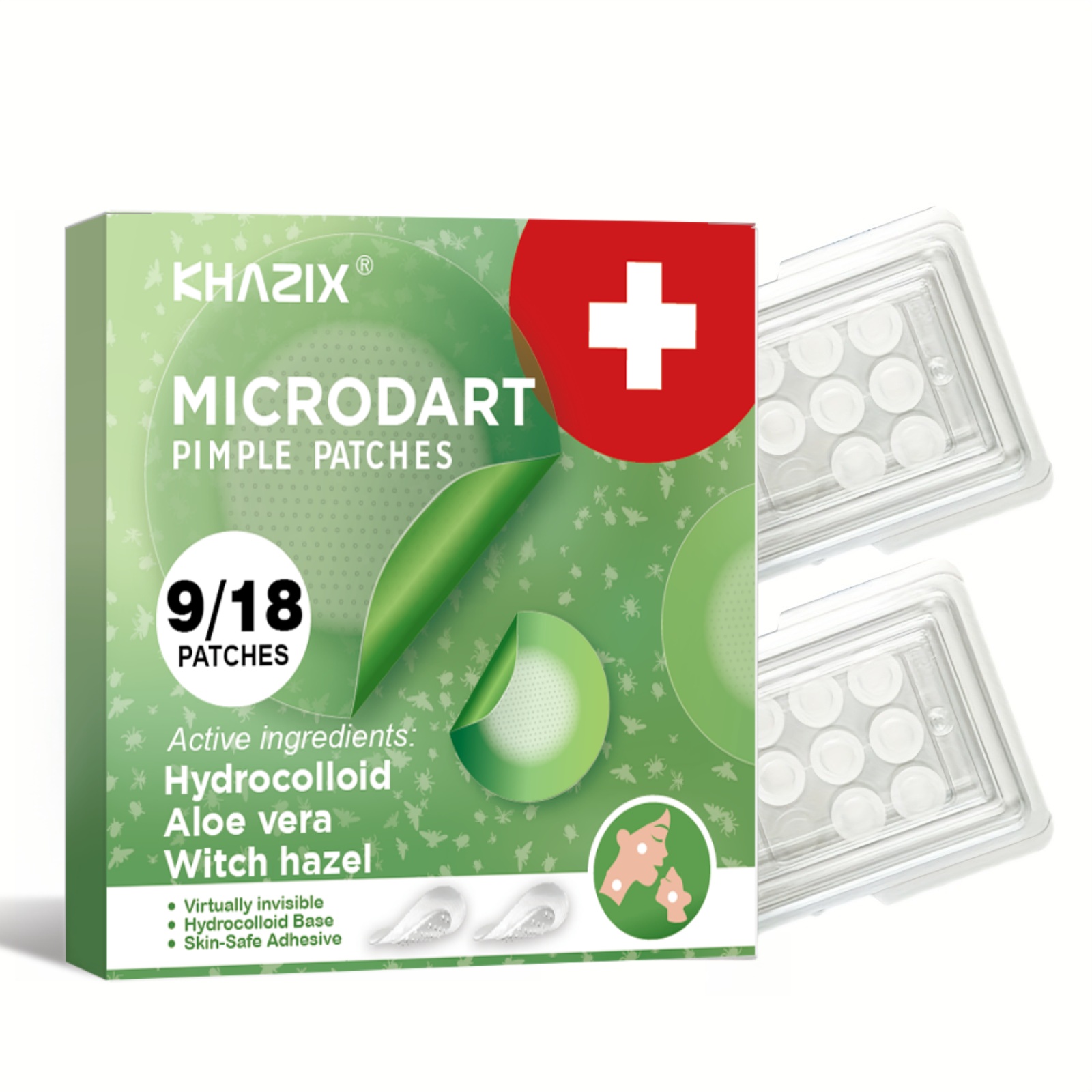 夜用マイクロダーツニキビパッチ - 睡眠中にニキビを解消。目 - Hydrocolloid Pimple Patch のレビューと価格