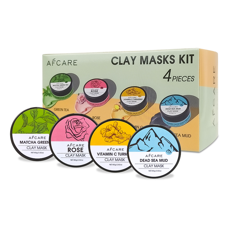 4個入りクレイフェイスマスクセット - ターメリック、ビタミ - Green Tea Cleansing Clay Mask のレビューと価格