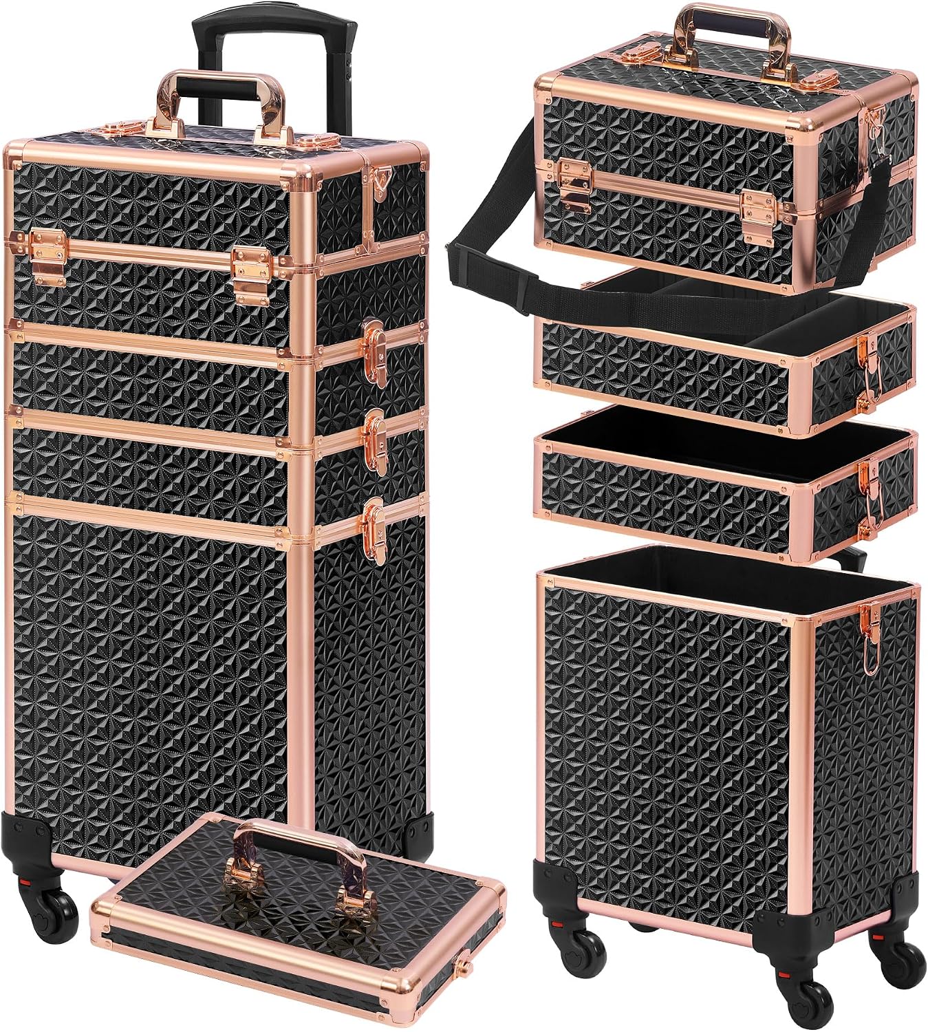 ブラックゴールド 5-in-1 ローリングメイクアップトレイ - Makeup のレビューと価格