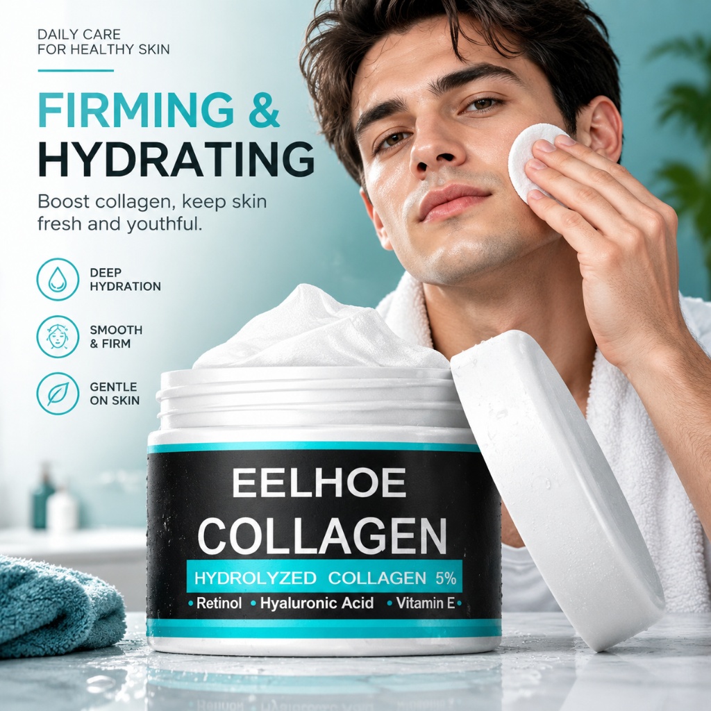30g 男性用コラーゲン配合保湿クリーム。ヒアルロン酸配合で - Retinol Anti Wrinkle Cream のレビューと価格