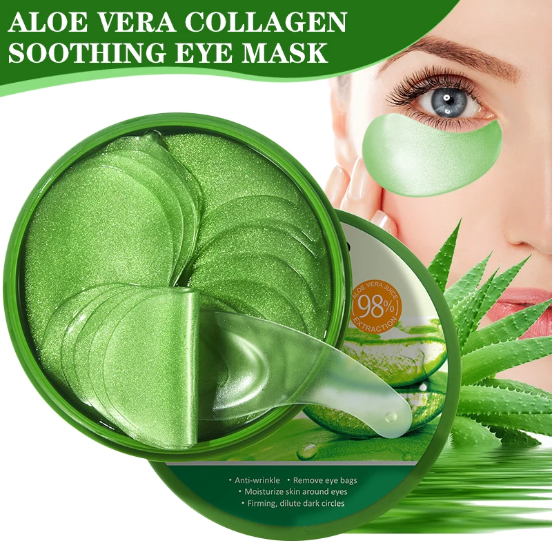 60 個アロエベラコラーゲンアイマスク抗くま目袋保湿引き締め - Collagen Under Eye Patches のレビューと価格