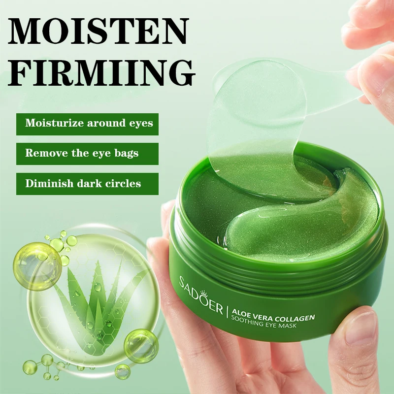 60 個アロエベラコラーゲンアイマスク抗くま目袋保湿引き締め - Collagen Under Eye Patches のレビューと価格
