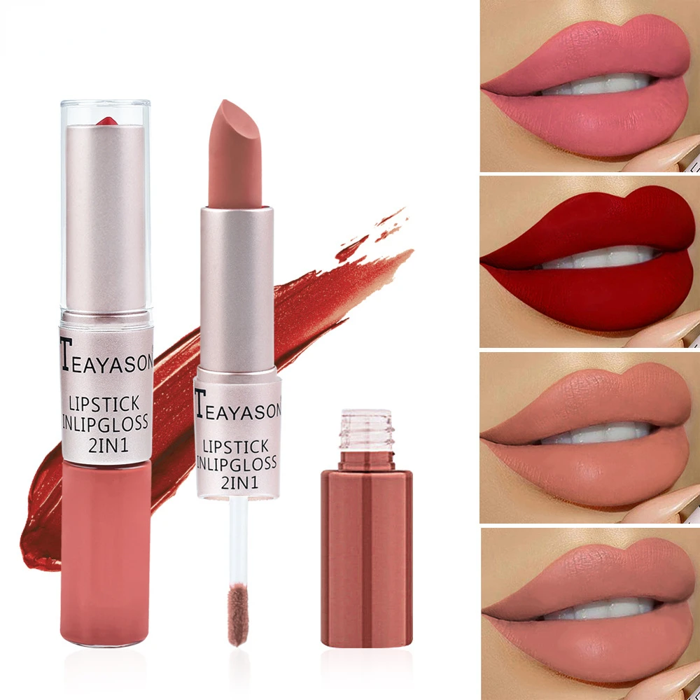 防水長持ちマットリップスティック,2 in 1,セクシーリッ - Matte Velvet Lip Tint Long Lasting のレビューと価格
