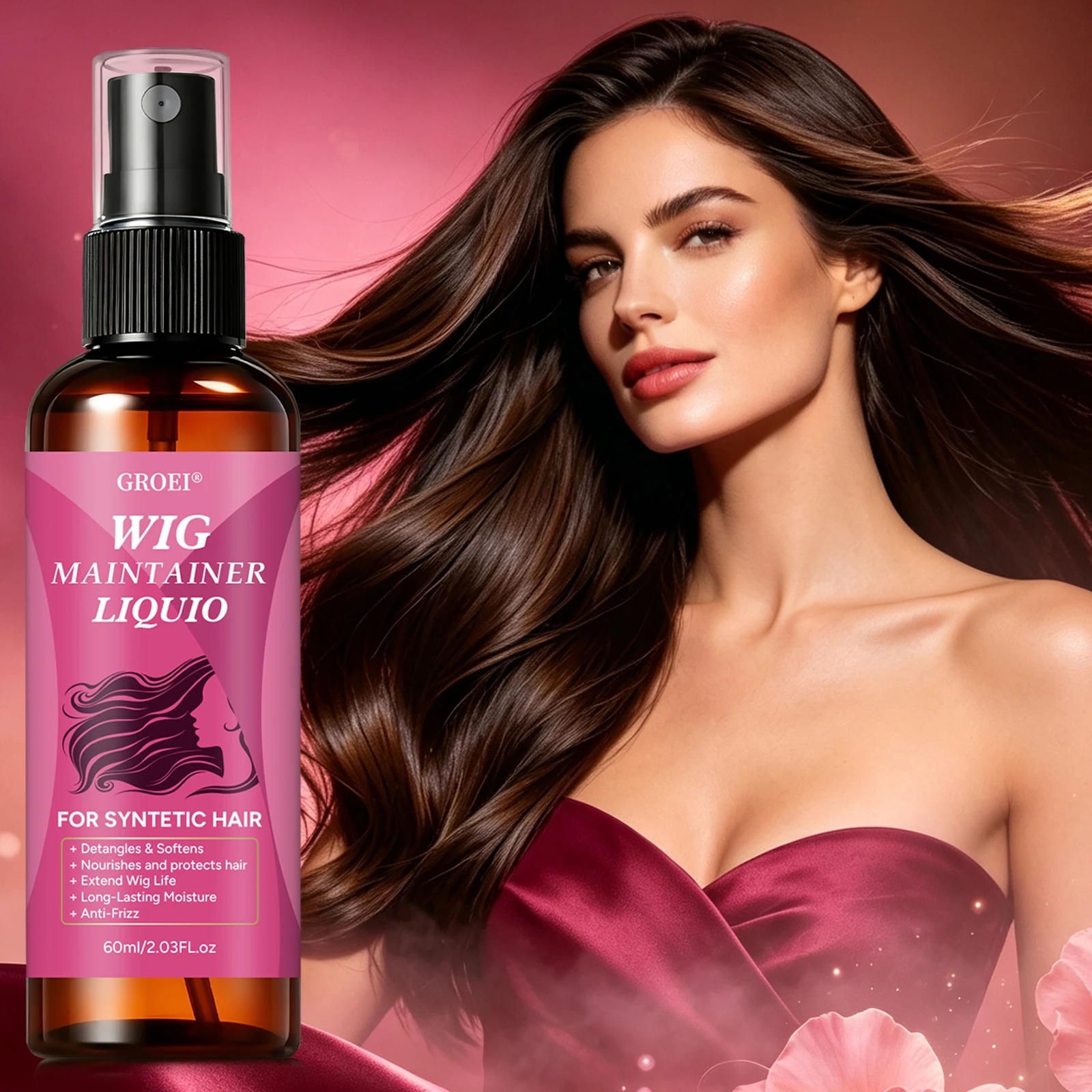 GROEI アンチフリズ ウィッグ メンテナースプレー 60 - Hair Care のレビューと価格