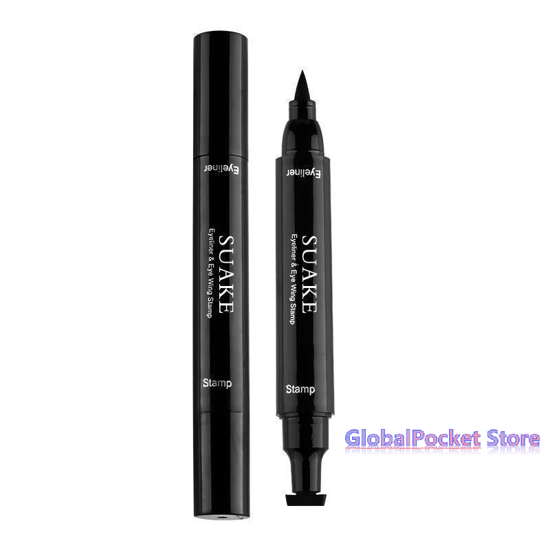 [TG823]2本セット ブラックアイライナー 両端にチップ - Waterproof Liquid Eyeliner Pen のレビューと価格