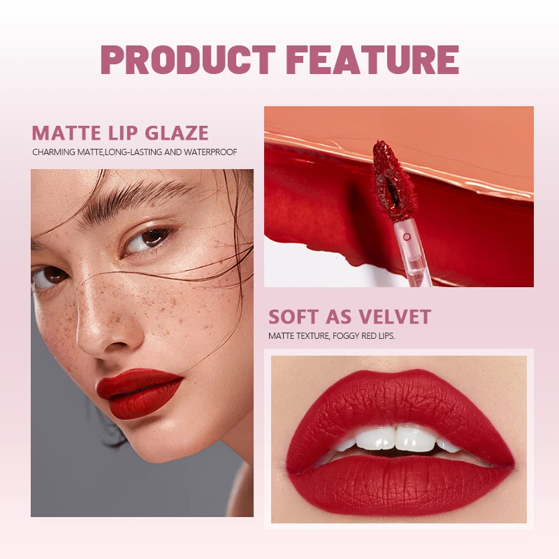 1 個の防水マットベルベットリップティント: セクシーで滑ら - Matte Velvet Lip Tint Long Lasting のレビューと価格