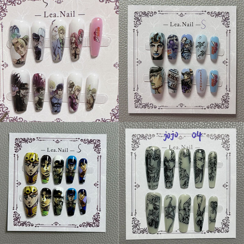 ジョジョネイルアート学生アニメ漫画フィギュアマニキュア装飾ア - Nail Art のレビューと価格
