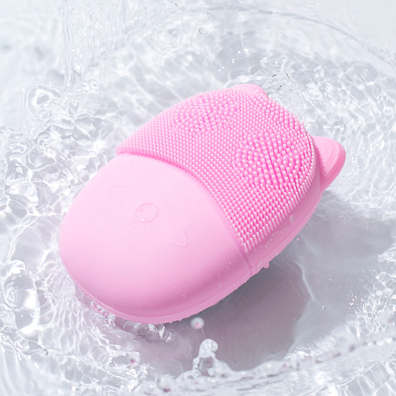 超音波電動洗顔ブラシスキンスクラバー毛穴汚れクレンジングにき - Silicone Face Scrubber Electric のレビューと価格