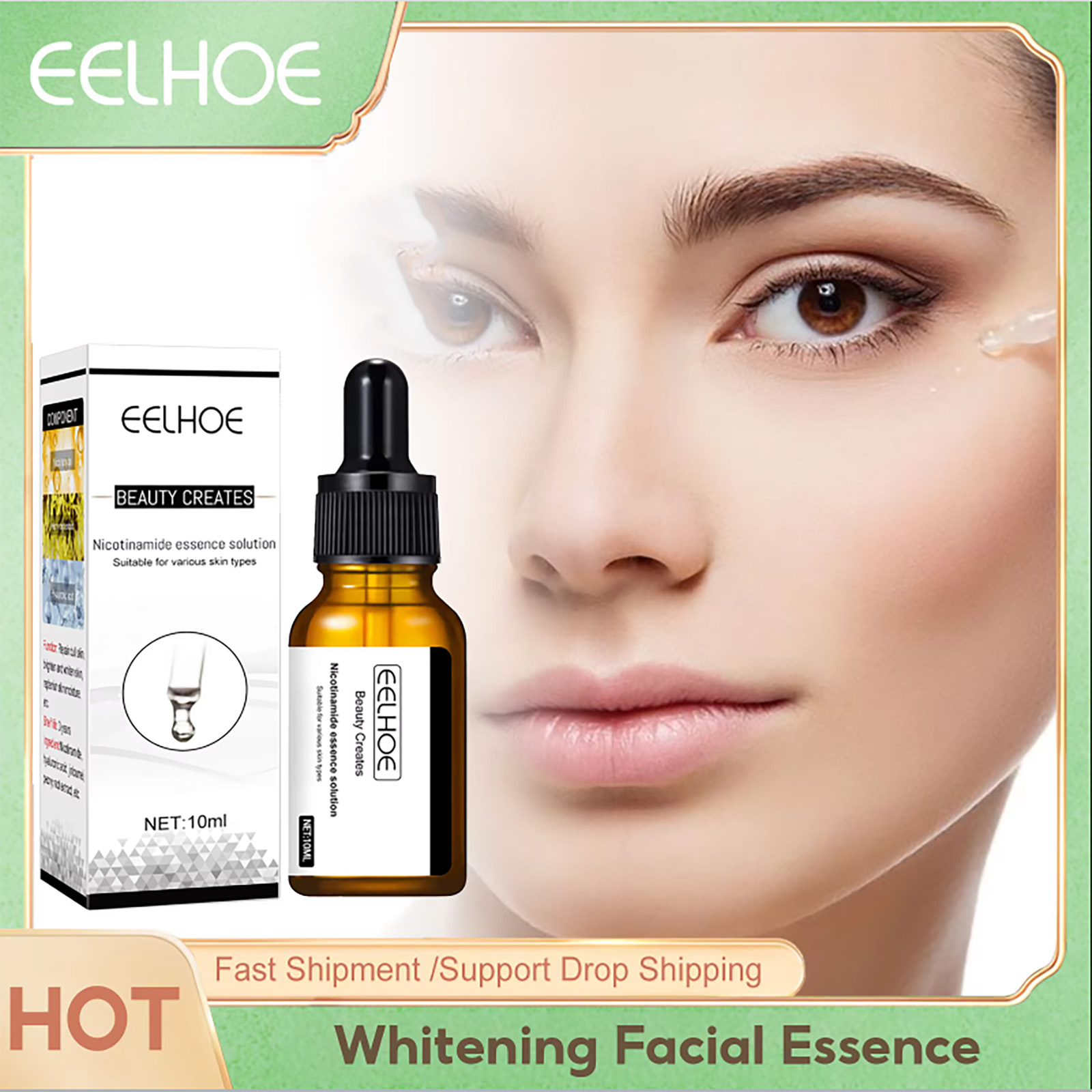 美白顔血清毛穴縮小メラニン除去アンチエイジング美白肌保湿抗し - Niacinamide Pore Shrinking Essence のレビューと価格