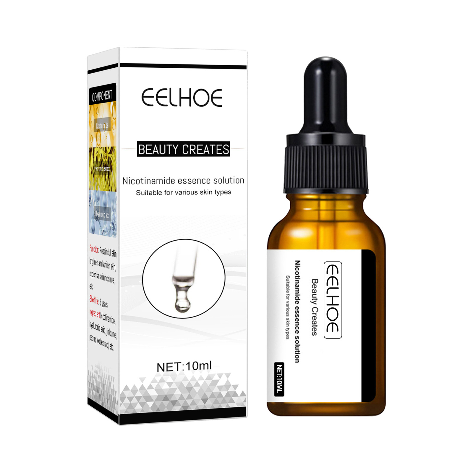美白顔血清毛穴縮小メラニン除去アンチエイジング美白肌保湿抗し - Niacinamide Pore Shrinking Essence のレビューと価格