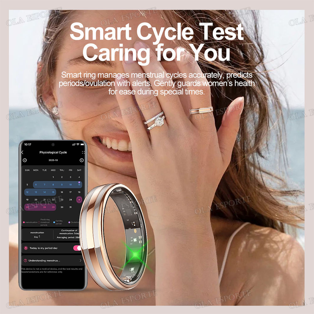 新型6.3mm薄型スマートリング ヘルスモニター スマートリ - Health Monitors のレビューと価格
