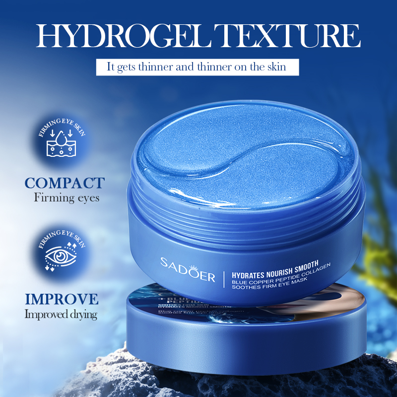 60 個 SADOER カフェインクリスタルコラーゲンアイマ - Collagen Under Eye Patches のレビューと価格