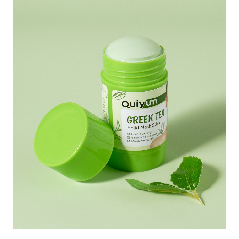 QUIYUM抹茶グリーンティーマッドマスクスティック40g  - Green Tea Cleansing Clay Mask のレビューと価格