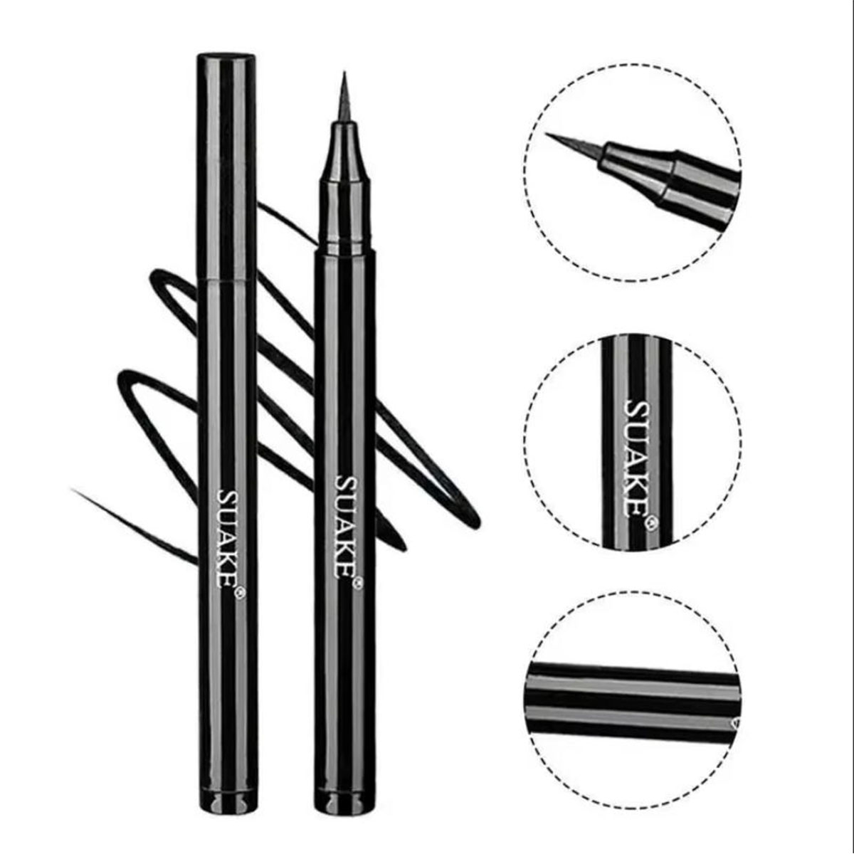 1/5 個液体防水アイライナーペン黒ペンシルクファイバースレ - Waterproof Liquid Eyeliner Pen のレビューと価格