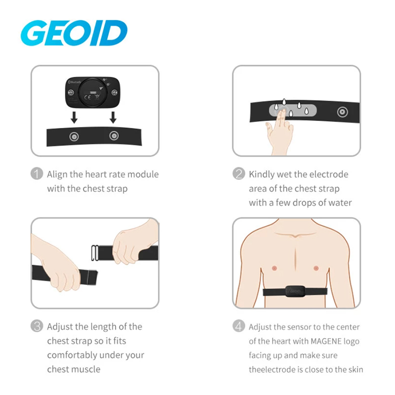 GEOID HS500 心拍数ストラップセンサーサイクリング - Health Monitors のレビューと価格