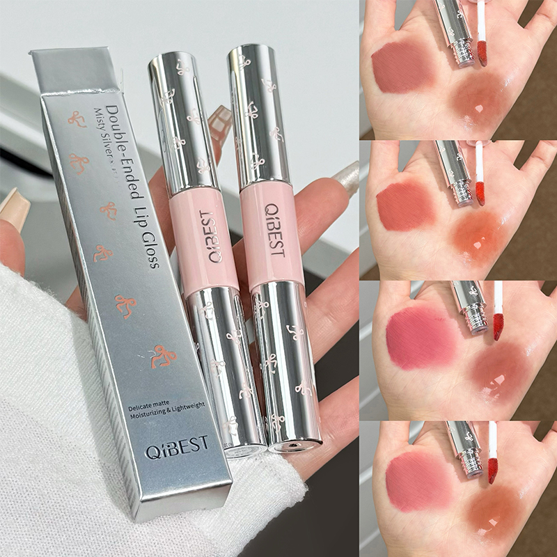 QIBEST ダブルヘッドマットベルベットリキッドリップステ - Matte Velvet Lip Tint Long Lasting のレビューと価格