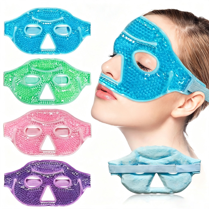 新しいジェルビーズ圧縮アイスジェルアイフェイスマスク 再利用 - Skincare のレビューと価格